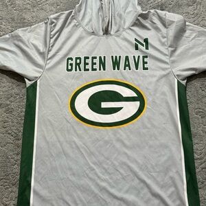 Green Wave Gray and Green Men's Jersey